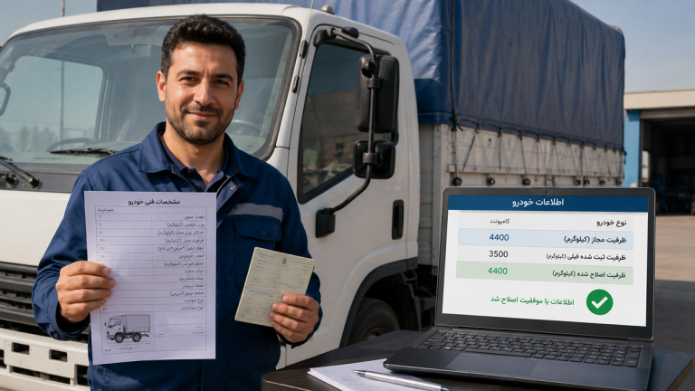 اصلاح ظرفیت خودرو؛ چگونه اطلاعات اشتباه کامیون را اصلاح کنیم؟