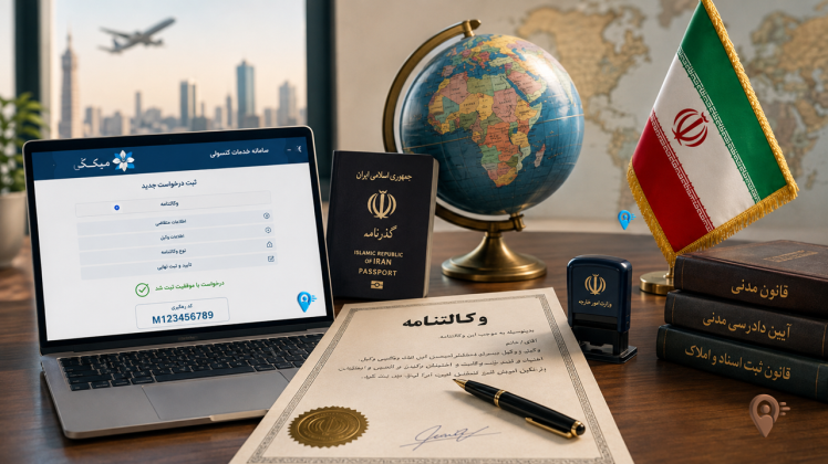 تنظیم وکالتنامه در خارج از کشور؛ از میخک تا تحویل در ایران